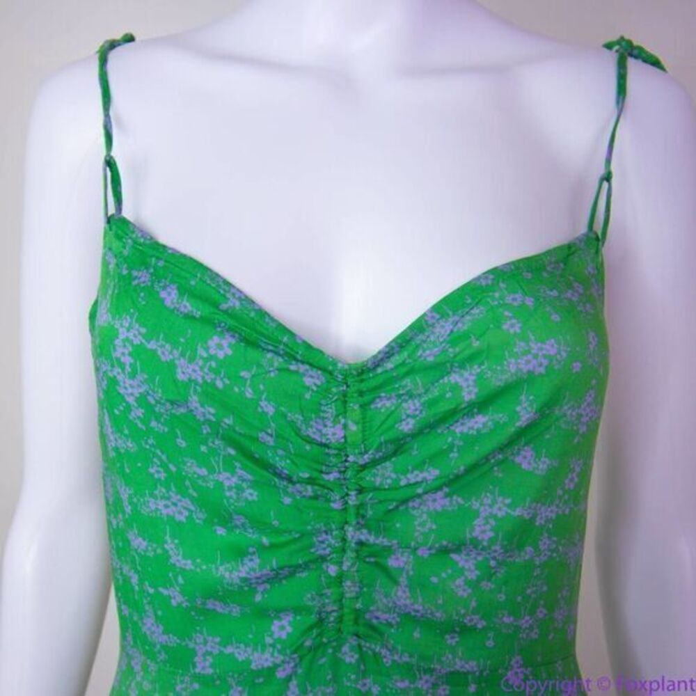 NEW Intimately Free People Caught Up Printed Slip Dress, Green, S‎ - Picture 4 of 15
